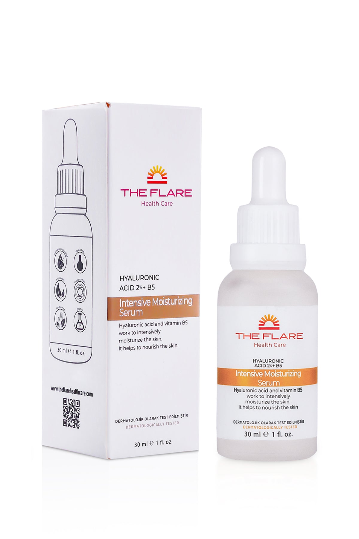 Yoğun Nemlendirici Serum (Hyaluronic Acid 2% B5) - The Flare Health Care