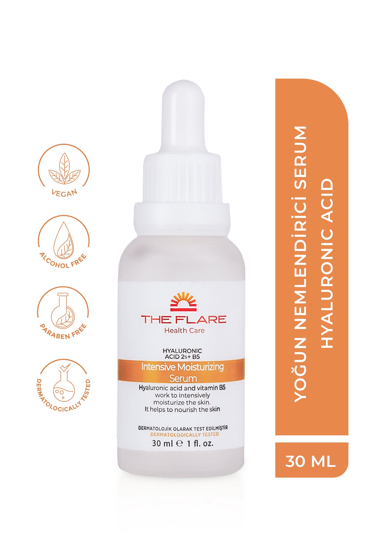 Yoğun Nemlendirici Serum (Hyaluronic Acid 2% B5) - The Flare Health Care