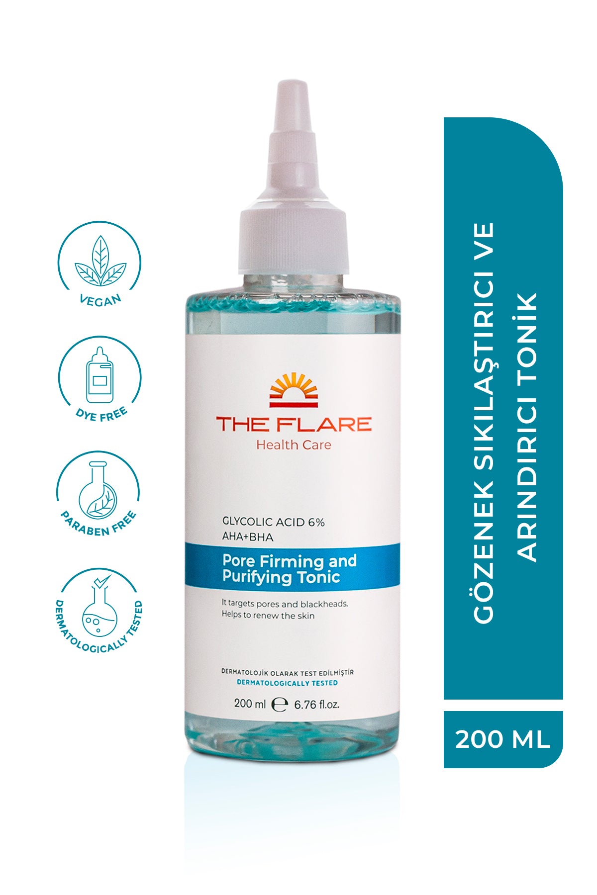 Tonik Gözenek Sıkılaştırıcı ve Arındırıcı 200ml - The Flare Health Care